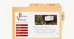 Desktop Screenshot of bouma-vastrick.nl
